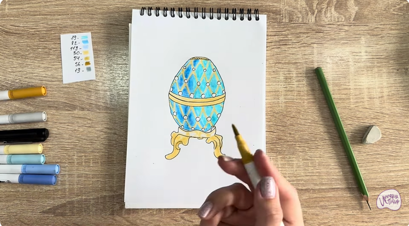 Рисуем Яйцо Фаберже