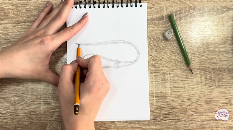 Рисуем Застежка-шнур