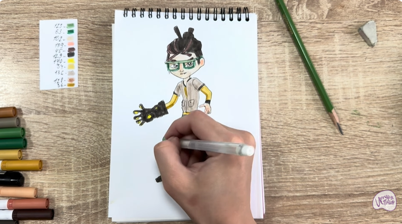 Рисуем Виктор из "герои Энвелла"