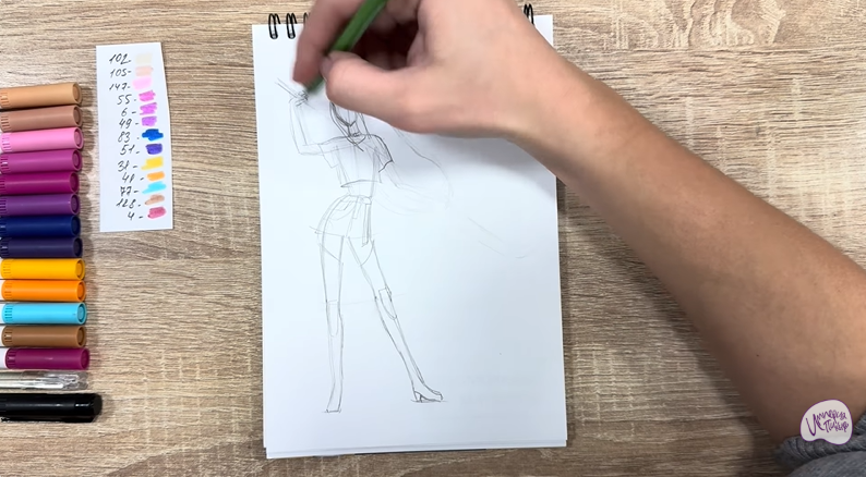 Рисуем Мира из "Кейпоп-охотницы на демонов"