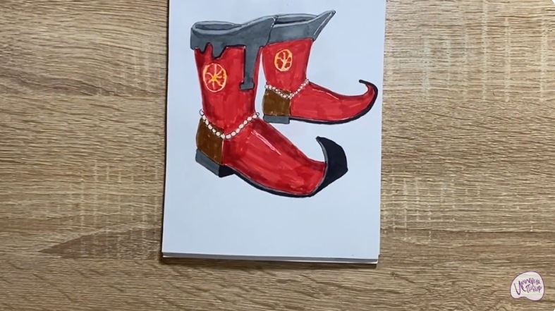 Рисуем Сапоги-скороходы