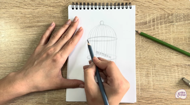 Рисуем Клетка для птиц