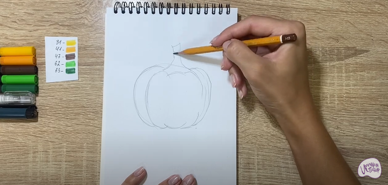 Рисуем Тыква на Хэллоуин
