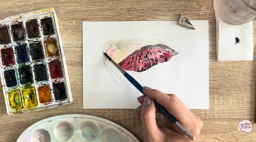 Рисуем Жабры рыбы