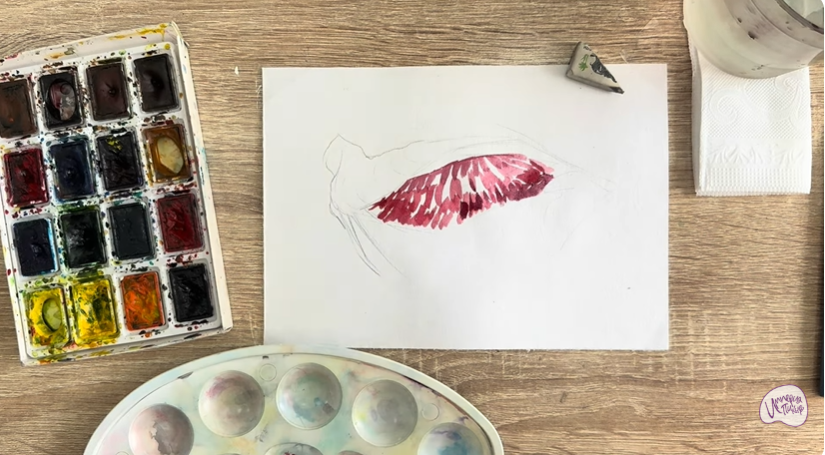 Рисуем Жабры рыбы