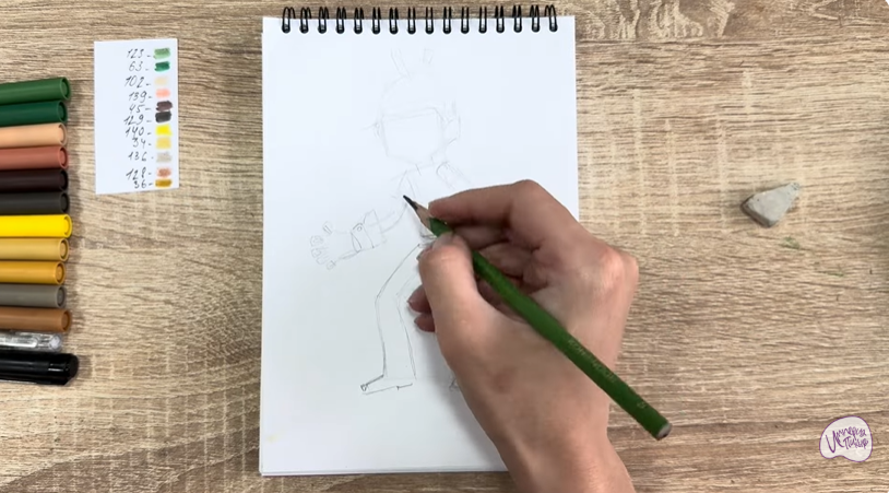 Рисуем Виктор из "герои Энвелла"