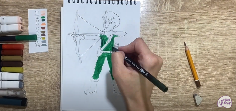 Рисуем Лучник