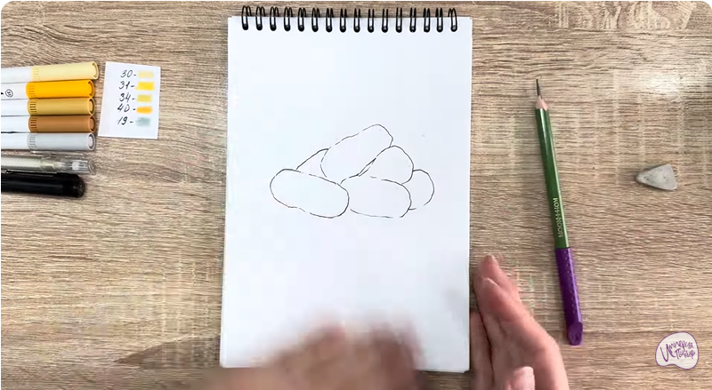 Рисуем Кукурузные палочки