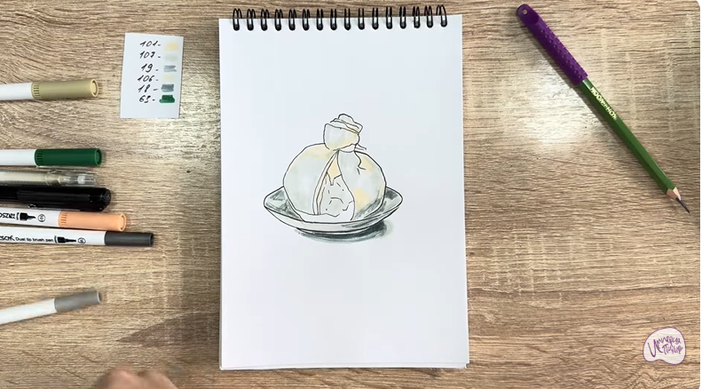 Рисуем Сыр Буратта