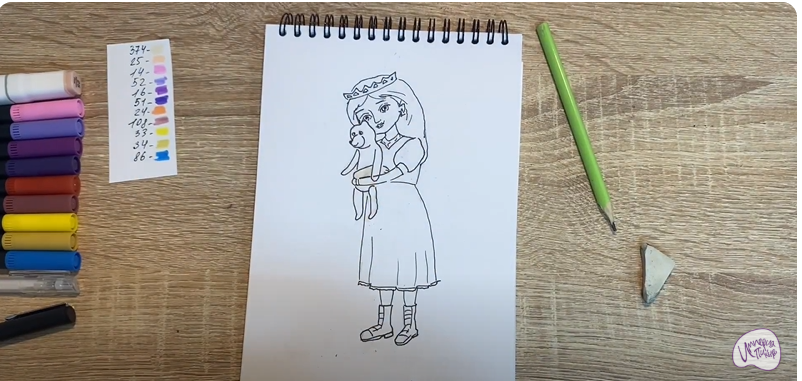 Рисуем Соня из "Царевны"