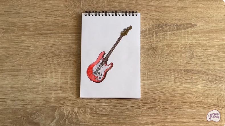 Рисуем Электрогитара