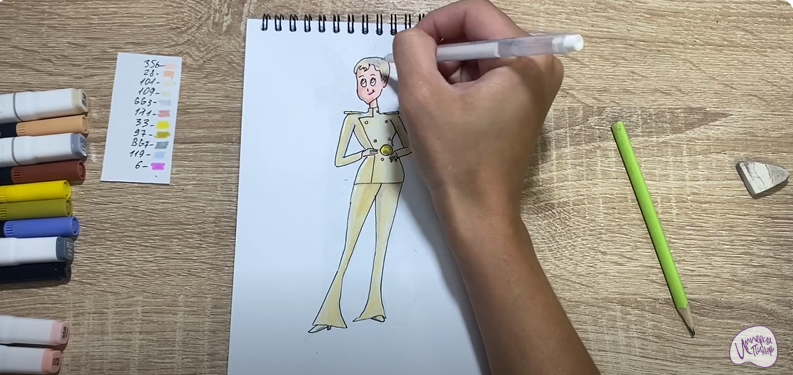Рисуем Эрика Ван Хельсинг из "Монстры на каникулах"