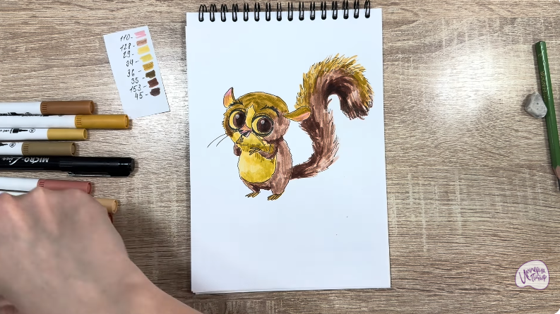 Рисуем Морт из "Мадагаскар"