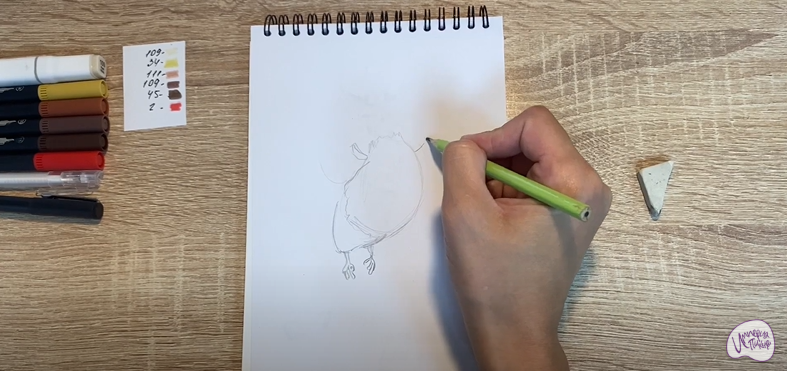 Рисуем Сова из "Царевны"