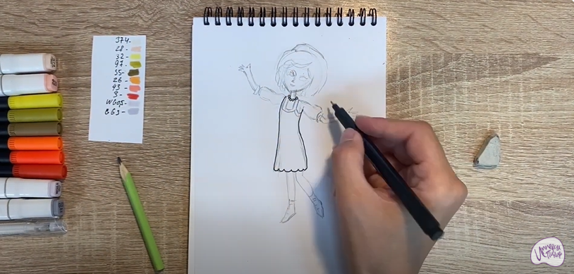 Рисуем Варя из "Царевны"