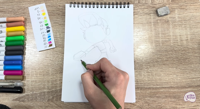 Рисуем Тимми из "Живой гараж"