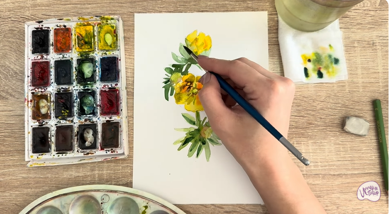 Рисуем Лапчатка