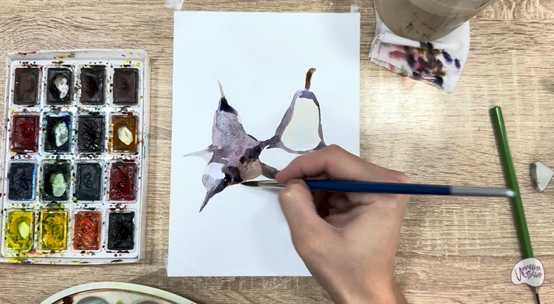 Рисуем Водяной орех