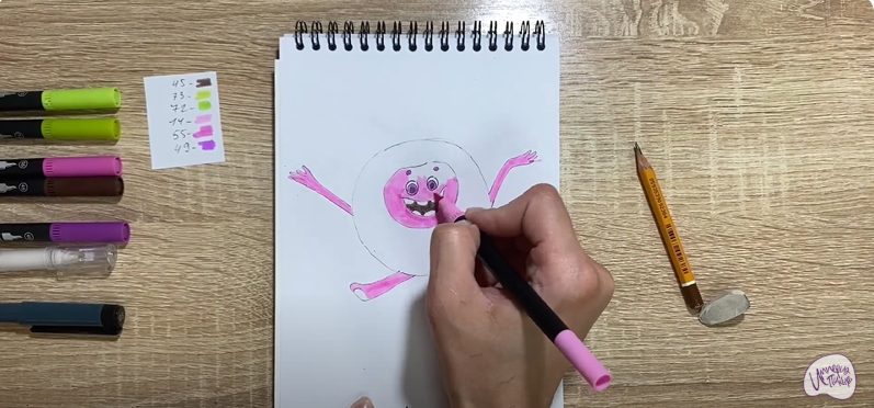 Рисуем Бублик из "Геройчики"