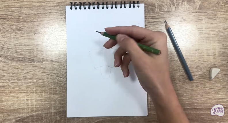 Рисуем Держатель для ручки