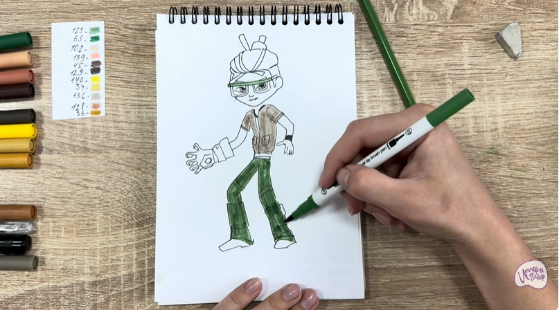 Рисуем Виктор из "герои Энвелла"