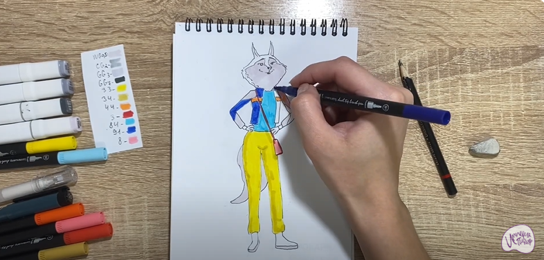 Рисуем Порша Кристал из "Зверопой"