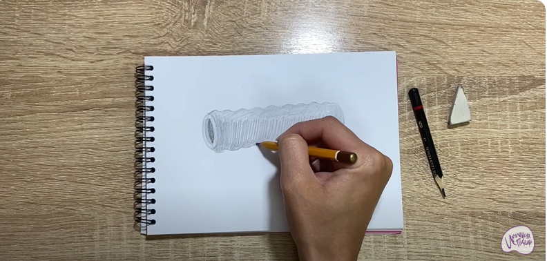 Рисуем Ролик массажный