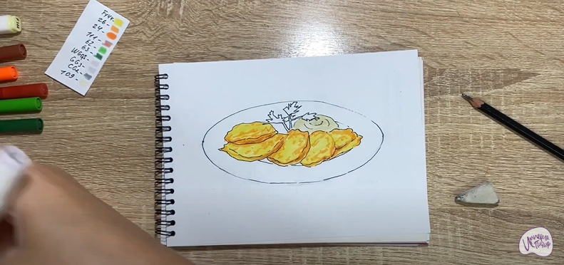Рисуем Драники