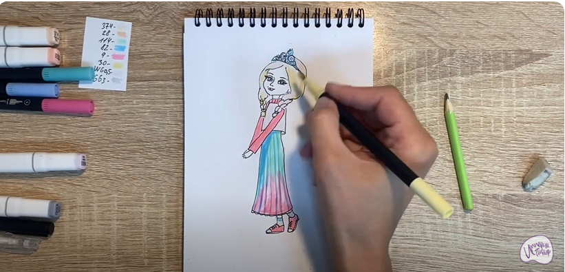 Рисуем Алёнка из "Царевны"