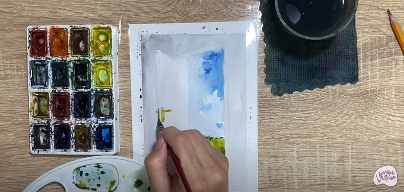 Рисуем Открытая дверь