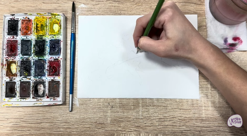 Рисуем Таволга