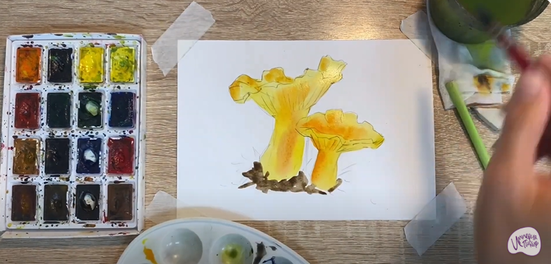 Рисуем Лисички