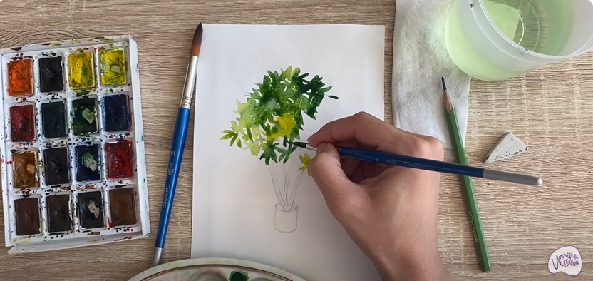 Рисуем Бересклет