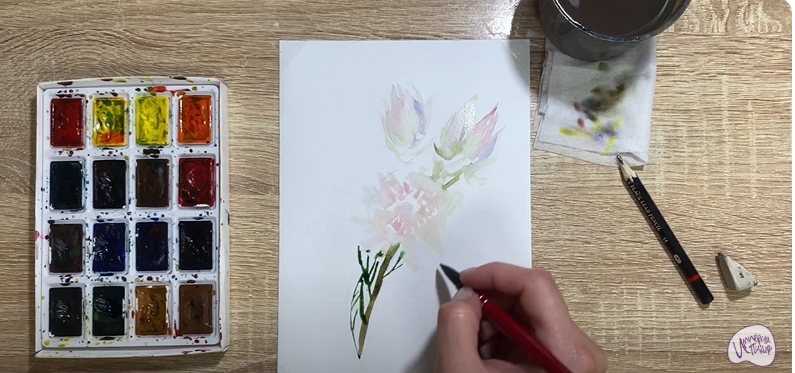 Рисуем Цветок "Серрурия"