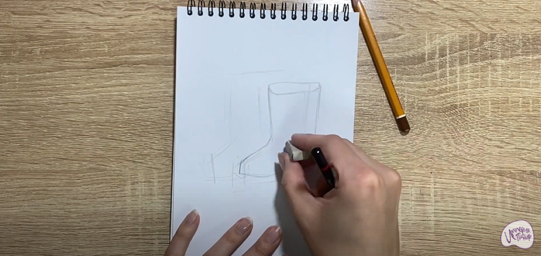 Рисуем Резиновые сапоги