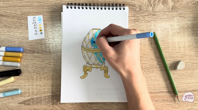 Рисуем Яйцо Фаберже