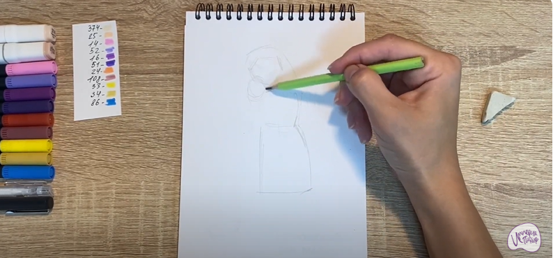 Рисуем Соня из "Царевны"