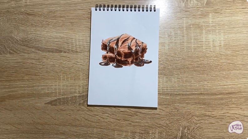 Рисуем Шоколадный брауни