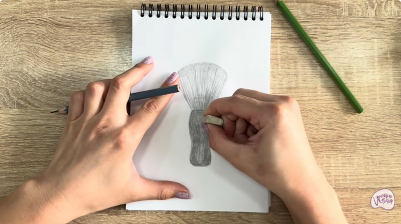 Рисуем Кисть-смётка