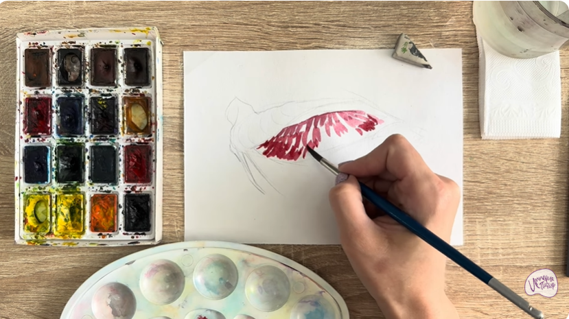 Рисуем Жабры рыбы