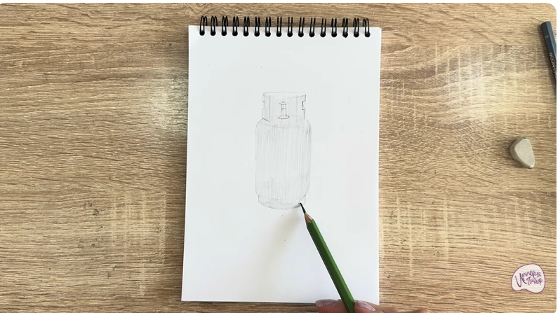 Рисуем Газовый баллон