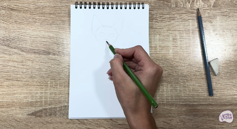 Рисуем Девон Рекс