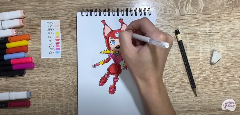 Рисуем Глория из "Геройчики"