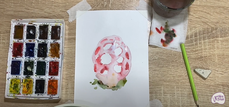 Рисуем Гриб решёточник