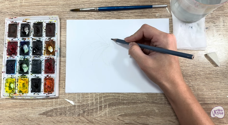 Рисуем Волчья ягода