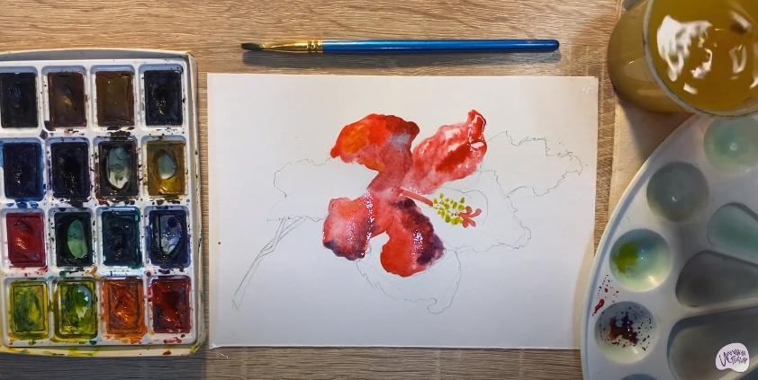 Рисуем Аленький цветочек