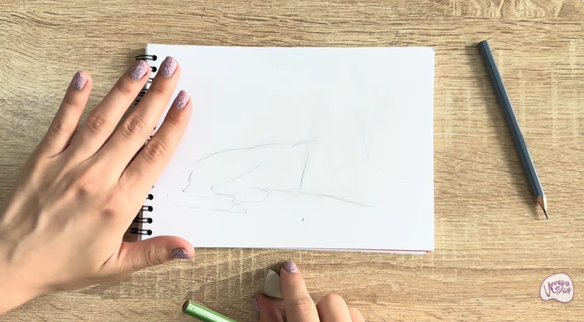 Рисуем Ориентальная кошка