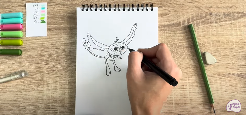 Рисуем Печалька из "Сказочный Патруль"