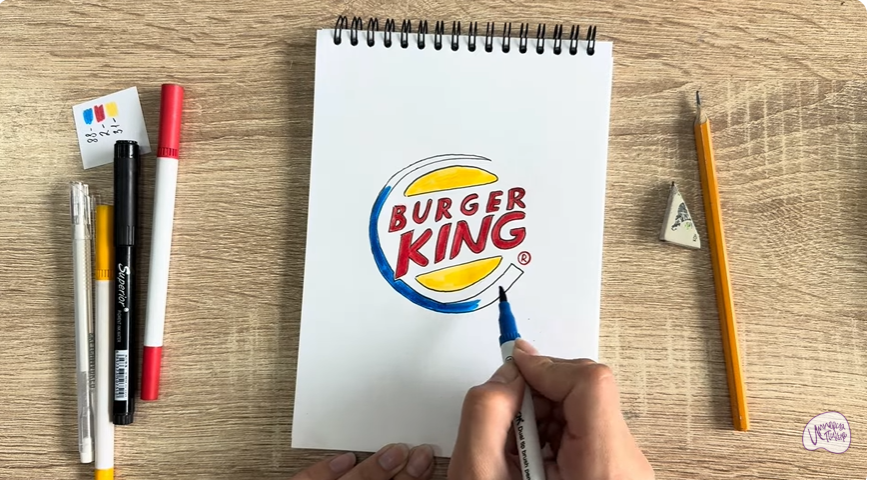 Рисуем Лого "BURGER KING"