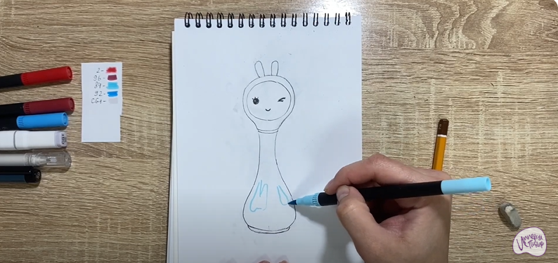 Рисуем Игрушка "Умный зайка"